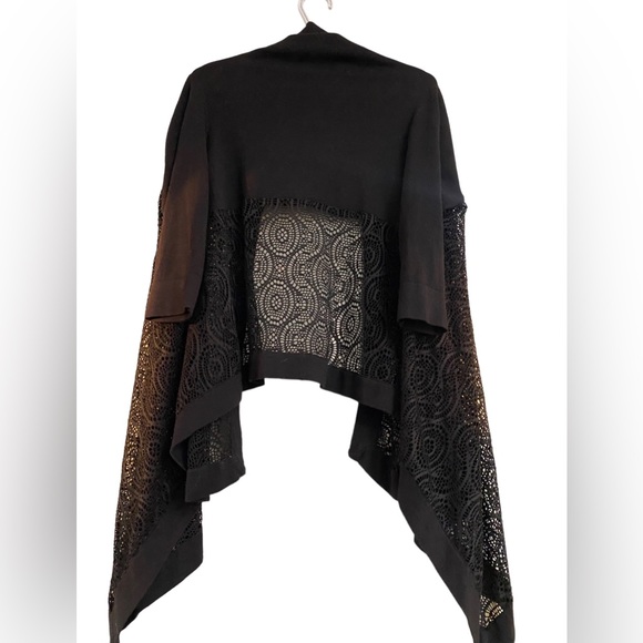 Sady & lu black knit lace high low sweater - Picture 8 of 8